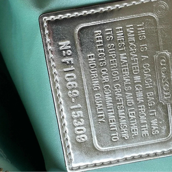 Coach Poppy Pop C CPLIQUE GROOVY SHOULDER BAG F15309 Multicolor Canvas/Leather - Picture 16 of 17